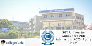 SGT University Announces PhD Admissions 2025; Apply Now